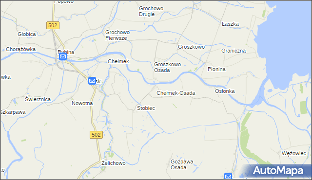 mapa Chełmek-Osada, Chełmek-Osada na mapie Targeo