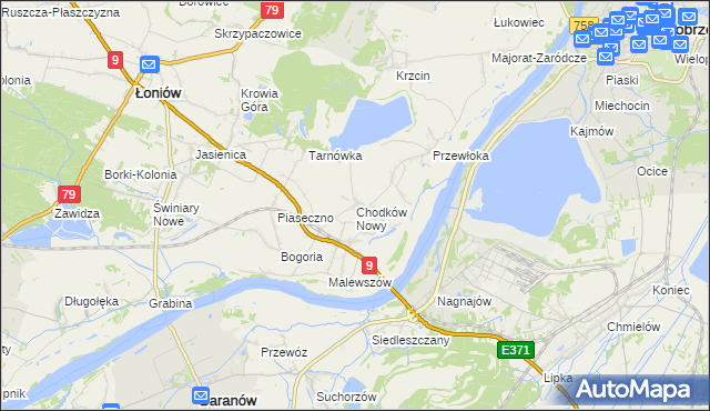 mapa Chodków Nowy, Chodków Nowy na mapie Targeo