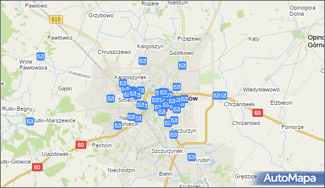 mapa Ciechanów, Ciechanów na mapie Targeo