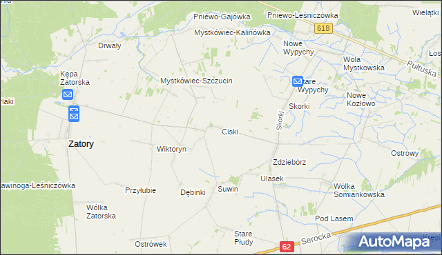 mapa Ciski, Ciski na mapie Targeo