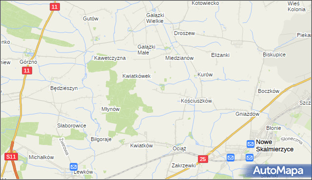 mapa Czachory, Czachory na mapie Targeo