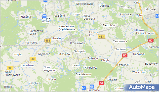 mapa Czachówek, Czachówek na mapie Targeo