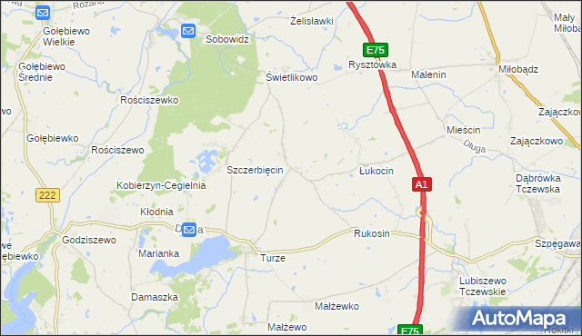 mapa Dalwin, Dalwin na mapie Targeo