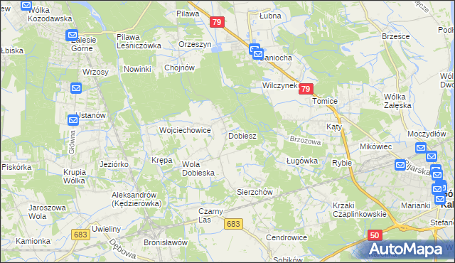 mapa Dobiesz, Dobiesz na mapie Targeo