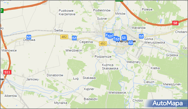 mapa Dobrydział, Dobrydział na mapie Targeo