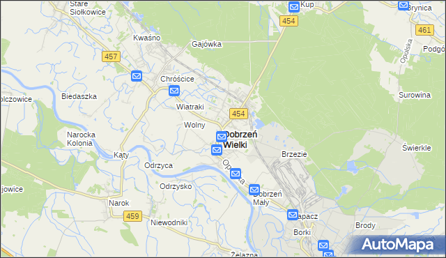 mapa Dobrzeń Wielki, Dobrzeń Wielki na mapie Targeo