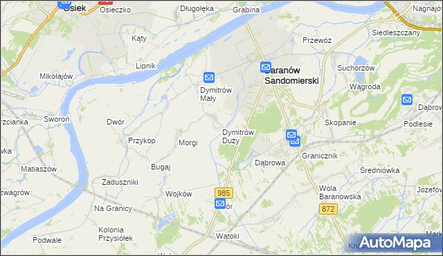 mapa Dymitrów Duży, Dymitrów Duży na mapie Targeo
