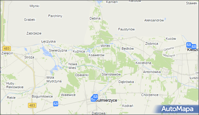 mapa Eligiów, Eligiów na mapie Targeo
