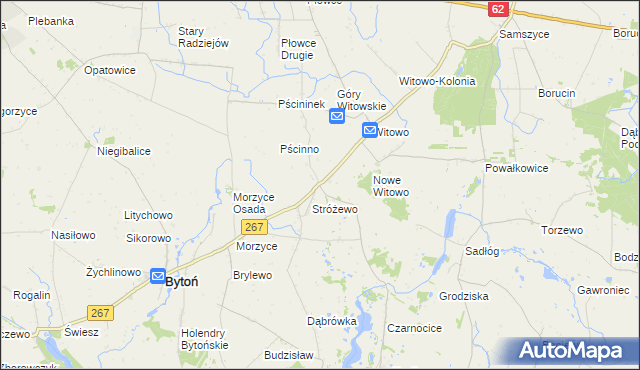 mapa Faliszewo, Faliszewo na mapie Targeo