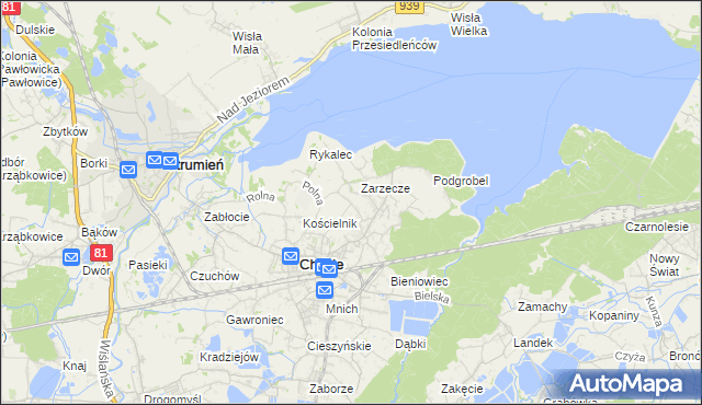 mapa Frelichów, Frelichów na mapie Targeo