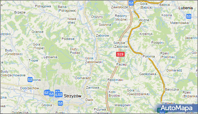 mapa Glinik Charzewski, Glinik Charzewski na mapie Targeo