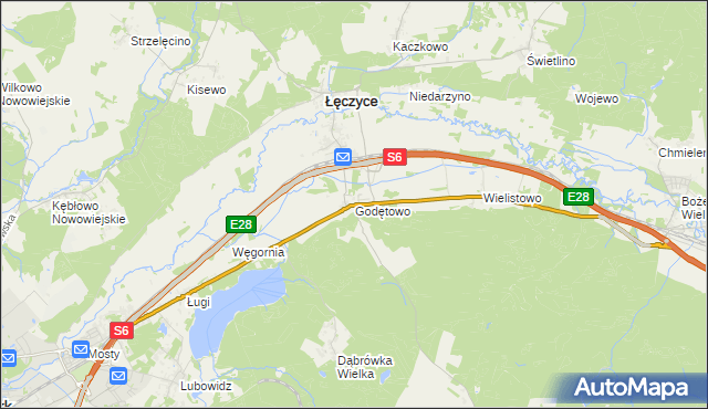 mapa Godętowo, Godętowo na mapie Targeo