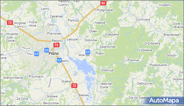 mapa Gołęczyna, Gołęczyna na mapie Targeo