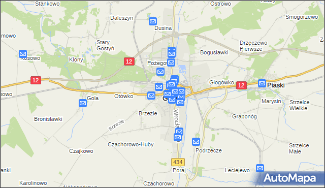 mapa Gostyń, Gostyń na mapie Targeo