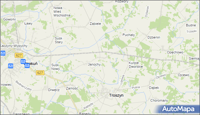 mapa Grucele, Grucele na mapie Targeo