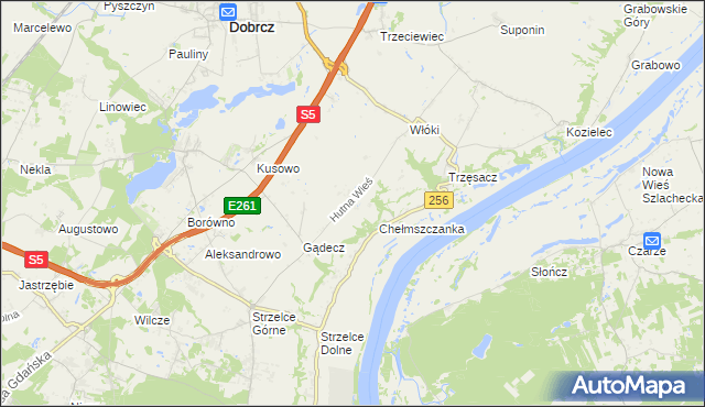 mapa Hutna Wieś, Hutna Wieś na mapie Targeo