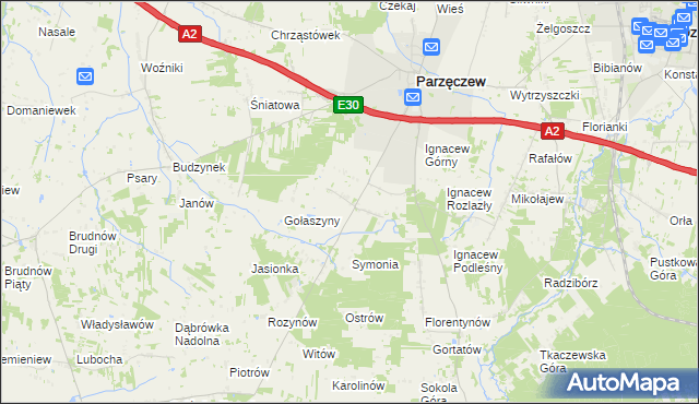 mapa Ignacew Folwarczny, Ignacew Folwarczny na mapie Targeo