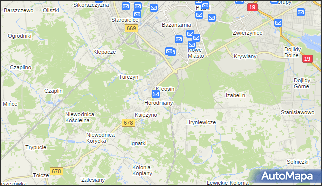 mapa Ignatki-Osiedle, Ignatki-Osiedle na mapie Targeo