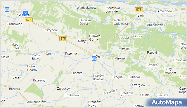 mapa Iłów, Iłów na mapie Targeo