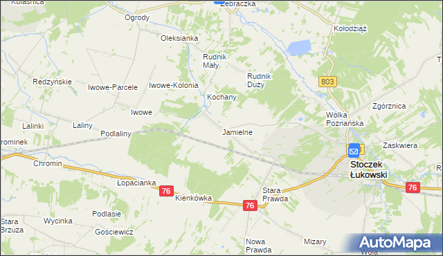 mapa Jamielne, Jamielne na mapie Targeo