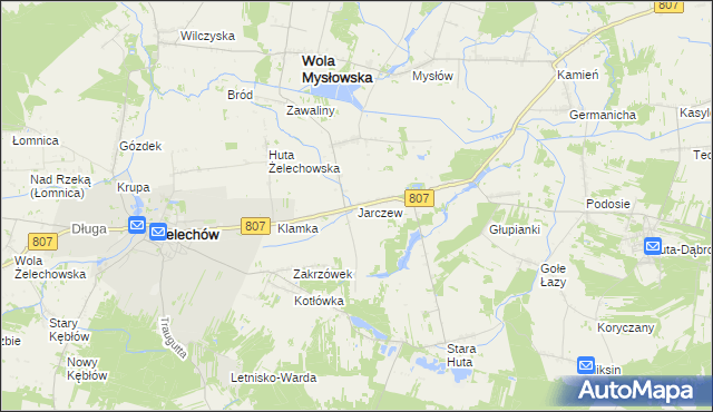 mapa Jarczew, Jarczew na mapie Targeo