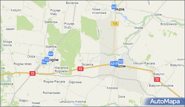 mapa Jasienin Duży, Jasienin Duży na mapie Targeo
