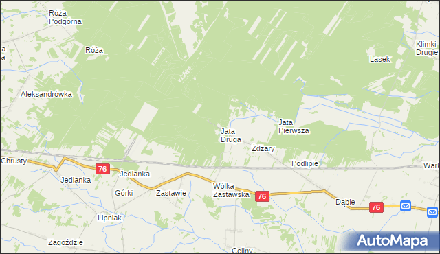 mapa Jata Druga, Jata Druga na mapie Targeo