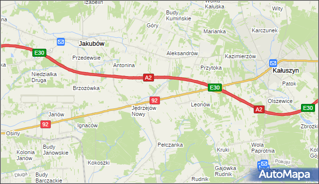 mapa Jędrzejów Stary, Jędrzejów Stary na mapie Targeo