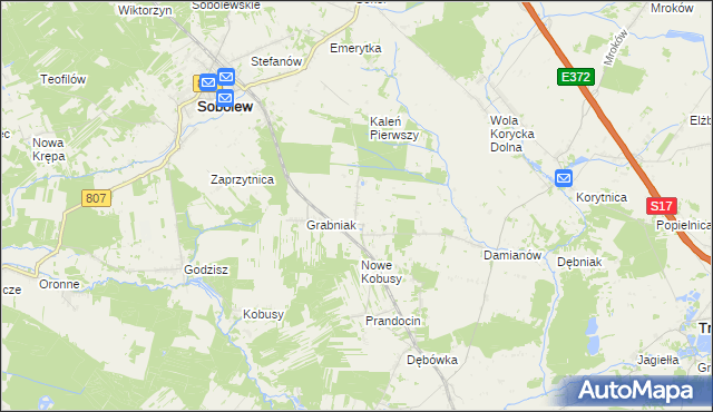 mapa Kaleń Drugi, Kaleń Drugi na mapie Targeo
