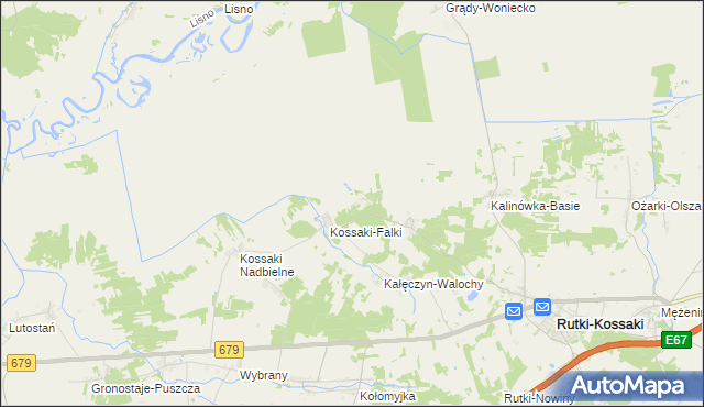 mapa Kalinówka-Wielobory, Kalinówka-Wielobory na mapie Targeo