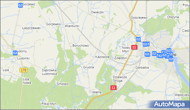mapa Kaziopole, Kaziopole na mapie Targeo