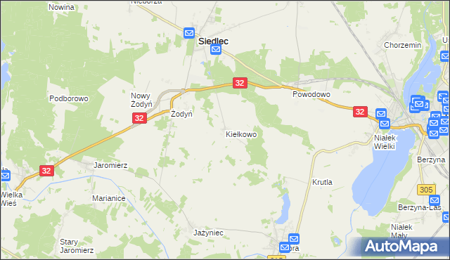 mapa Kiełkowo, Kiełkowo na mapie Targeo