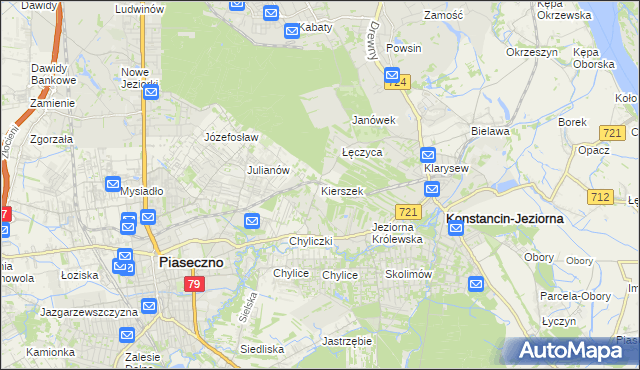 mapa Kierszek, Kierszek na mapie Targeo