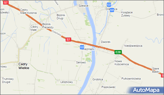 mapa Kiezmark, Kiezmark na mapie Targeo