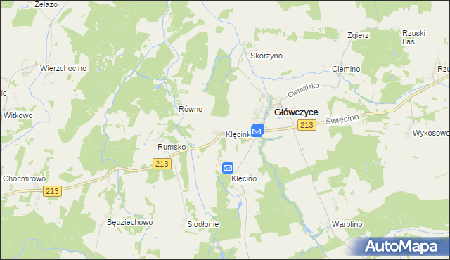 mapa Klęcinko, Klęcinko na mapie Targeo