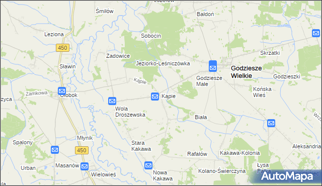 mapa Kopie, Kopie na mapie Targeo