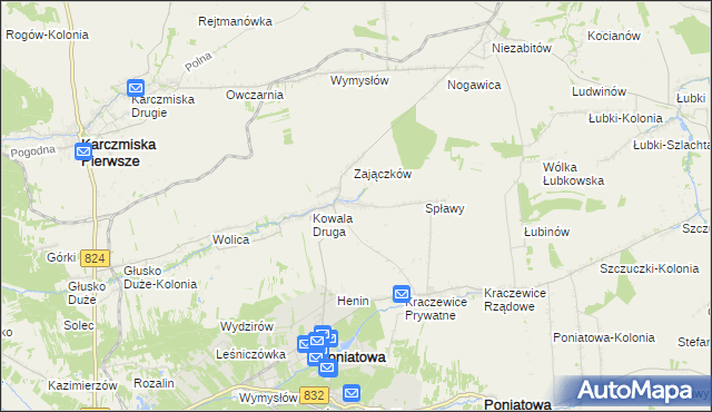 mapa Kowala Pierwsza, Kowala Pierwsza na mapie Targeo