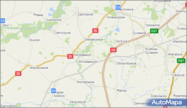 mapa Kryształowice, Kryształowice na mapie Targeo