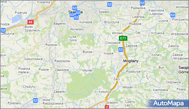 mapa Kulerzów, Kulerzów na mapie Targeo