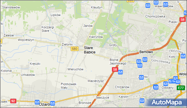 mapa Latchorzew, Latchorzew na mapie Targeo