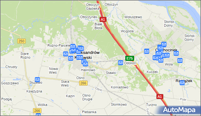 mapa Łazieniec, Łazieniec na mapie Targeo