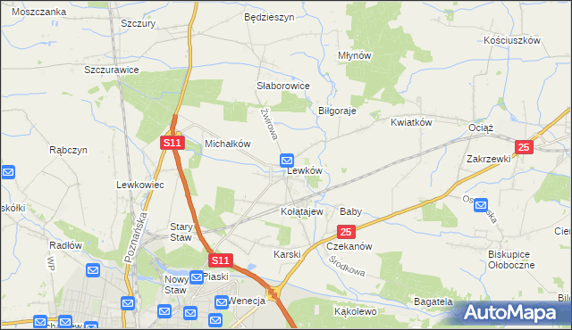 mapa Lewków, Lewków na mapie Targeo