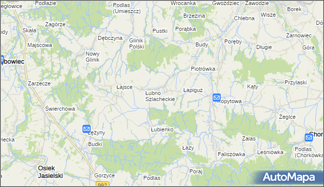 mapa Łubno-Opace, Łubno-Opace na mapie Targeo