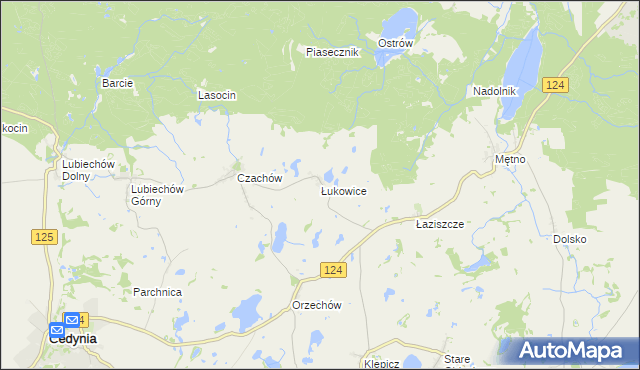mapa Łukowice, Łukowice na mapie Targeo