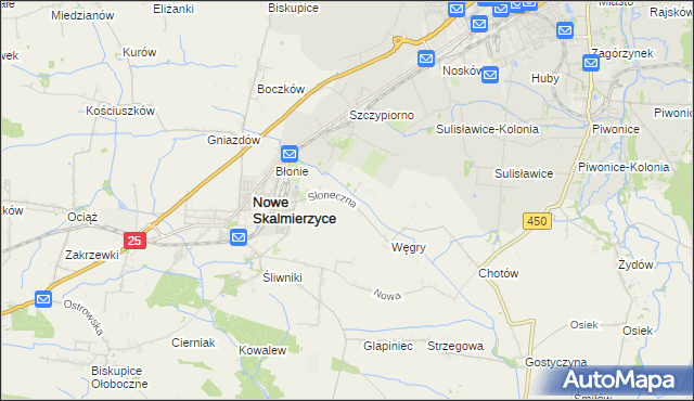 mapa Mączniki gmina Nowe Skalmierzyce, Mączniki gmina Nowe Skalmierzyce na mapie Targeo