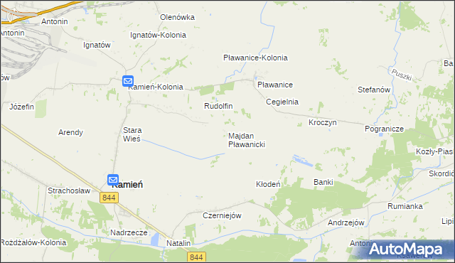 mapa Majdan Pławanicki, Majdan Pławanicki na mapie Targeo