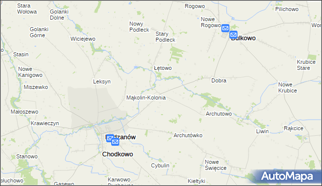 mapa Mąkolin, Mąkolin na mapie Targeo