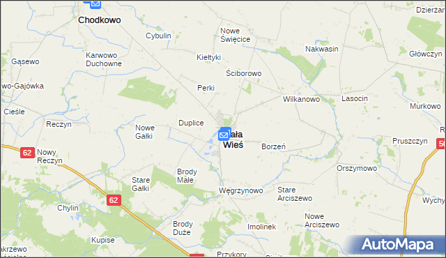 mapa Mała Wieś powiat płocki, Mała Wieś powiat płocki na mapie Targeo