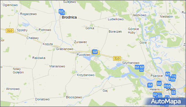 mapa Manieczki, Manieczki na mapie Targeo