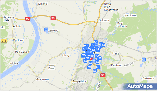 mapa Mareza, Mareza na mapie Targeo